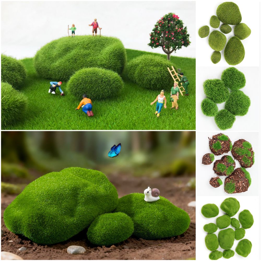 หินมอสประดิษฐ์สีเขียว 2/4/6/10 - Planted Aquarium Models บทวิจารณ์และราคา