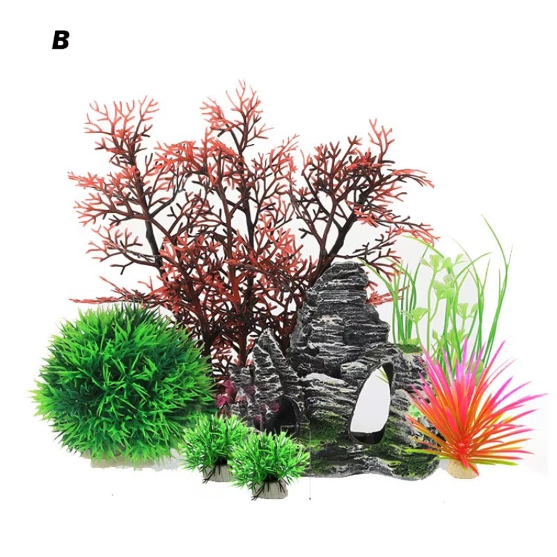 ของตกแต่งตู้ปลาพลาสติกจำลองรูป - Planted Aquarium For Sale บทวิจารณ์และราคา