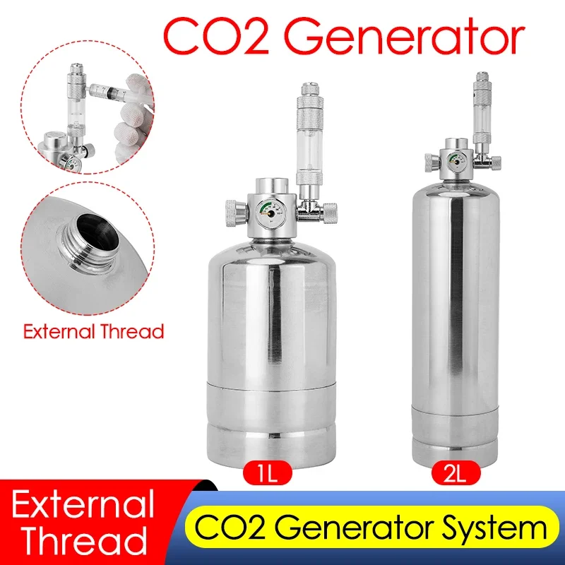 1L/2L Aquarium CO2 เครื่องกําเ - Planted Aquarium Co2 Kit บทวิจารณ์และราคา