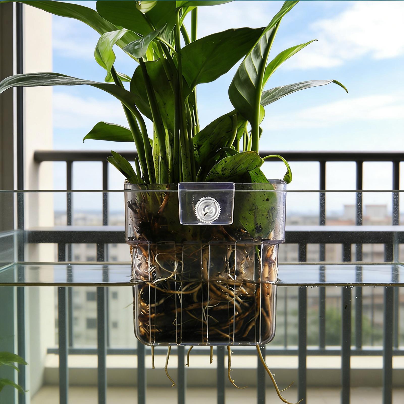 กระถางใสสำหรับแขวนปลูกพืชน้ำใน - Aquarium Plant Holder บทวิจารณ์และราคา