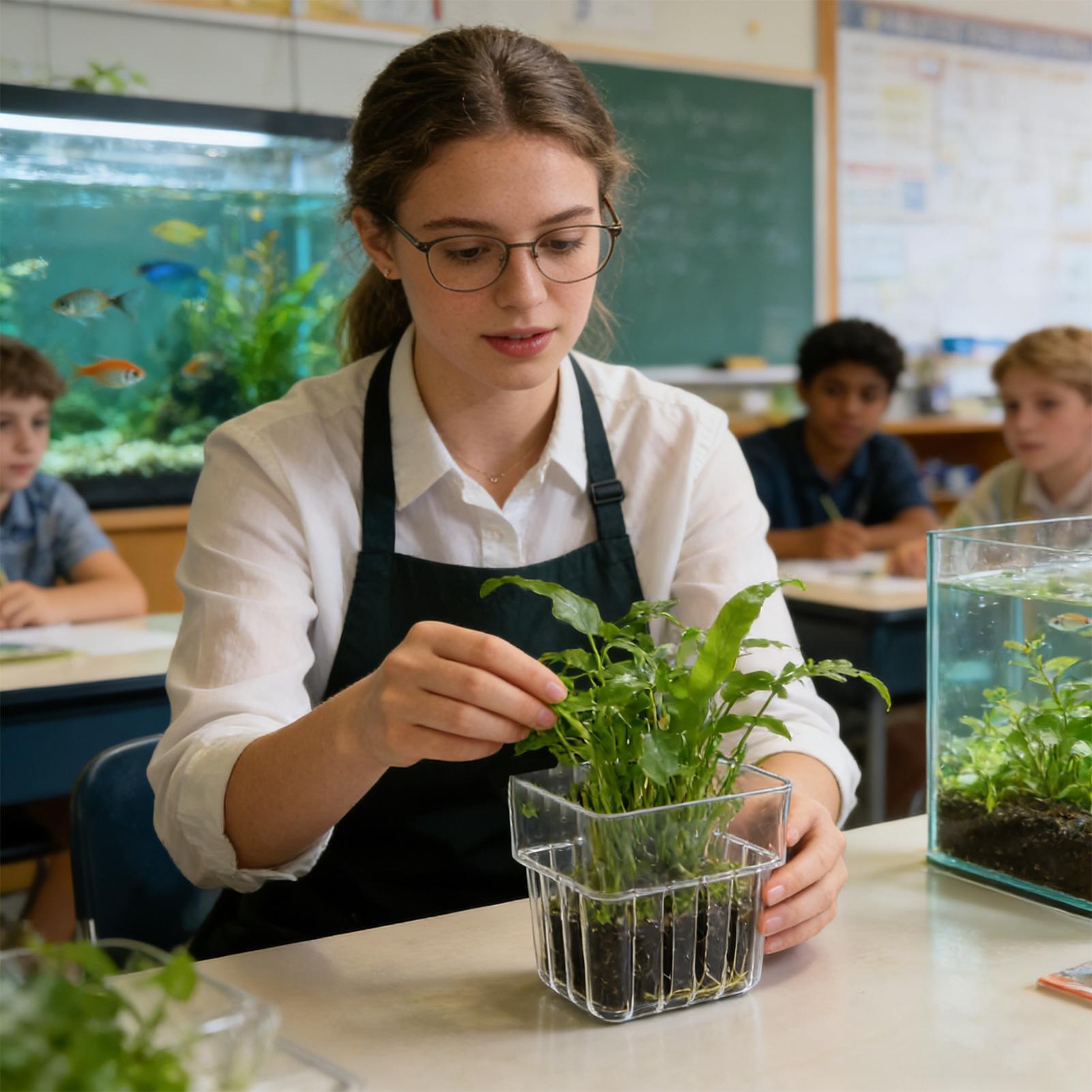 กระถางใสสำหรับแขวนปลูกพืชน้ำใน - Aquarium Plant Holder บทวิจารณ์และราคา