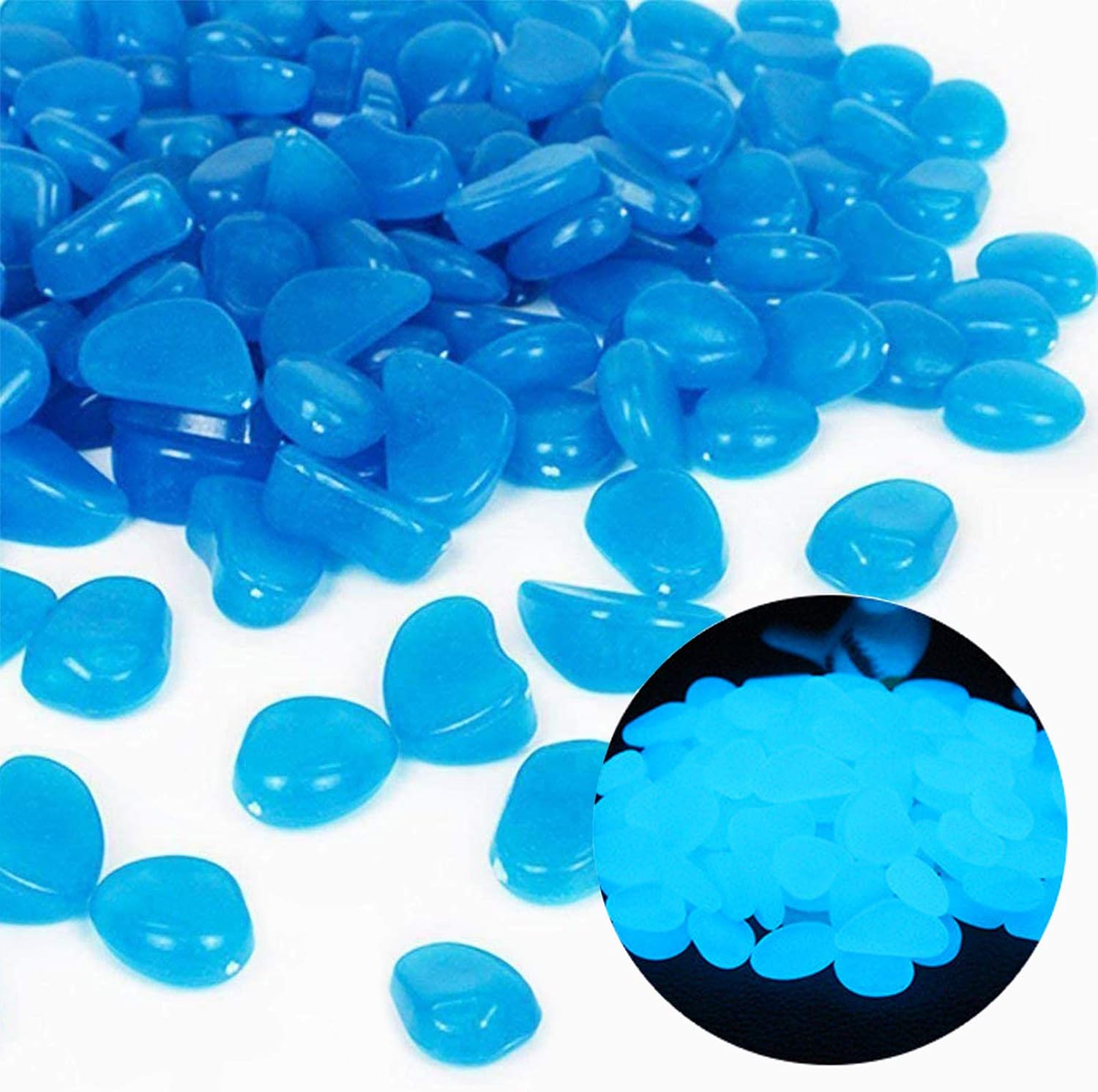 ถังปลา Rocks Glow Blue Pebbles - Planted Aquarium With Fish บทวิจารณ์และราคา