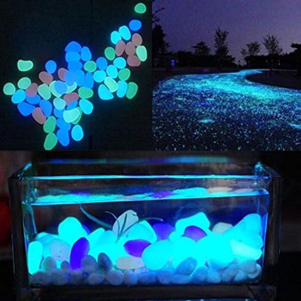 ถังปลา Rocks Glow Blue Pebbles - Planted Aquarium With Fish บทวิจารณ์และราคา