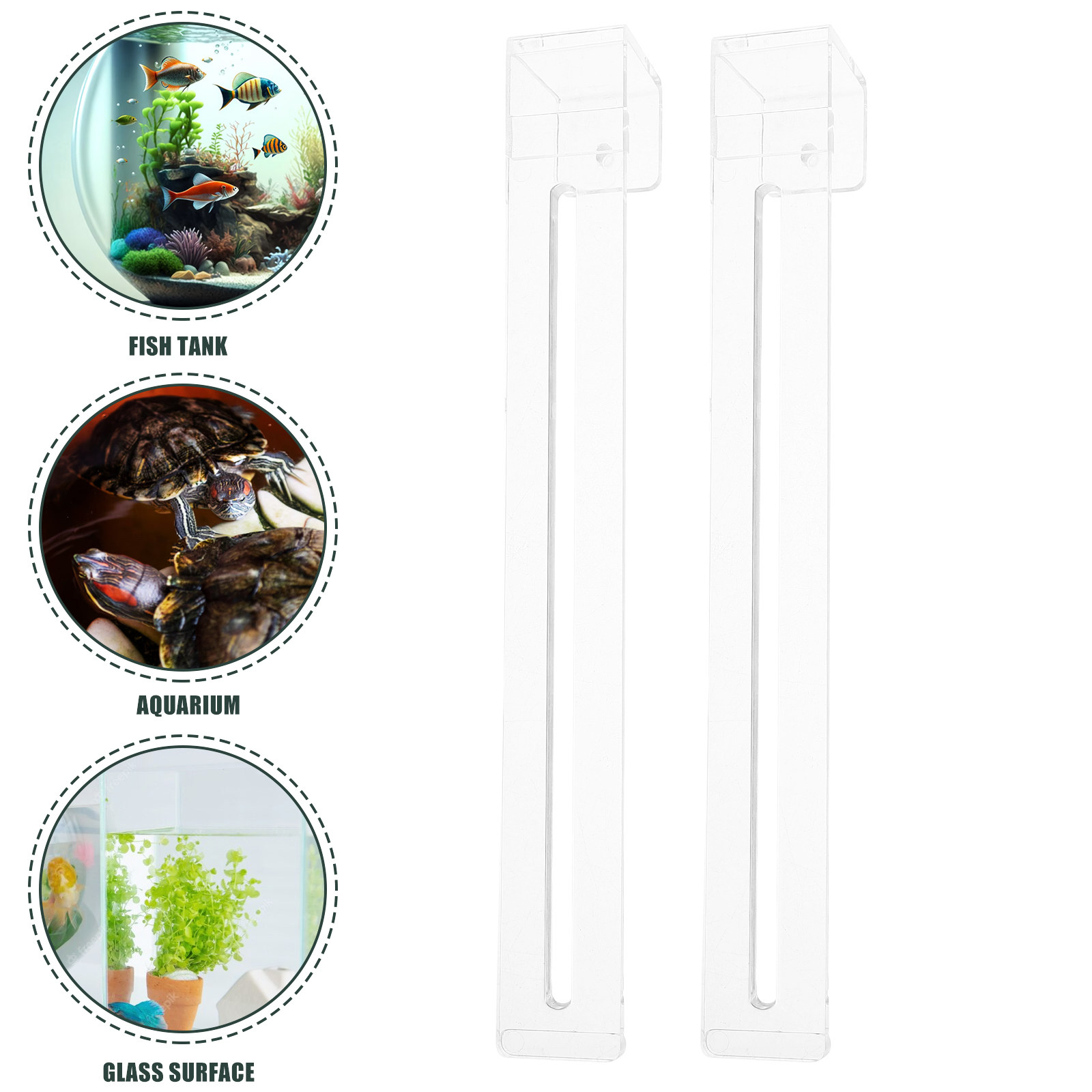ตะขอแขวนตู้ปลาแบบปรับได้โปร่งใ - Aquarium Plant Holder บทวิจารณ์และราคา