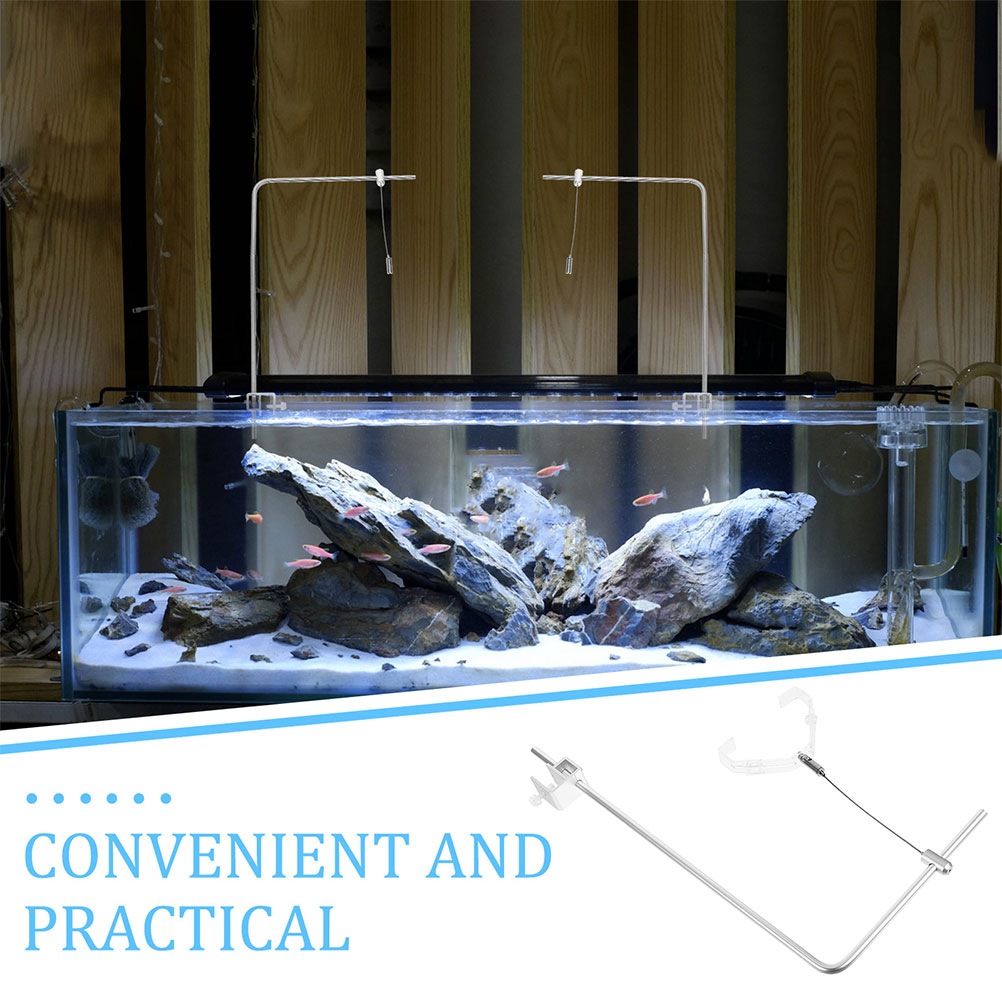2 ชิ้นผู้ถือแสงตู้ปลาพร้อมคลิป - Planted Aquarium With Fish บทวิจารณ์และราคา